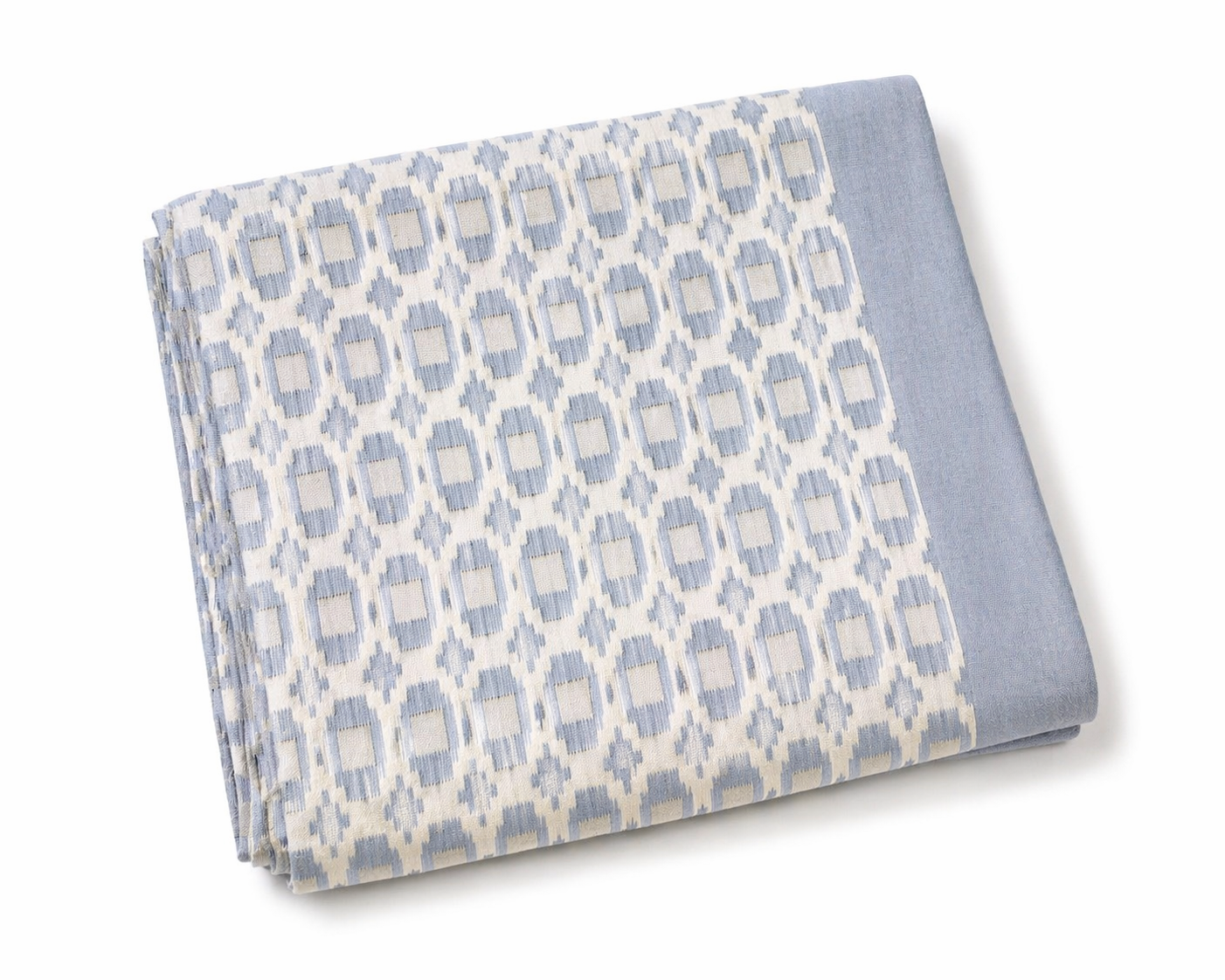 Chambray Blue Cotton Bed Cover