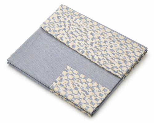 Chambray Blue Cotton Bed Cover