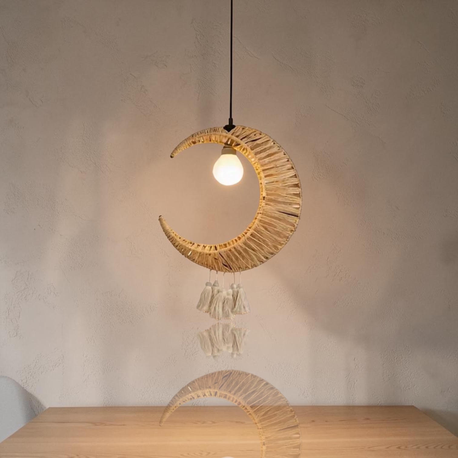 Crescent Moon Pendant Light