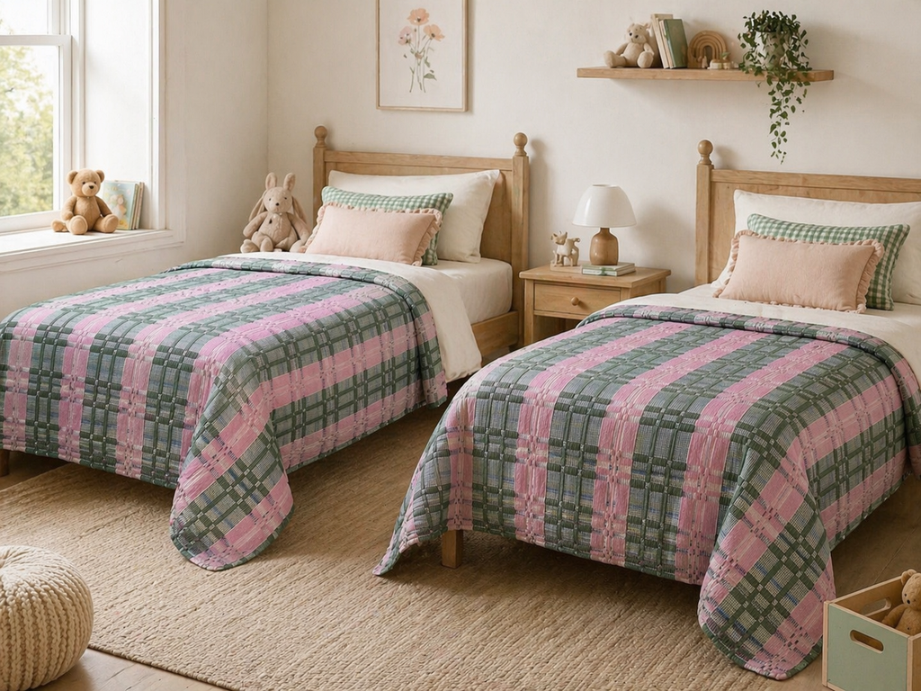 PO Handwoven Bed Cover Set for Children