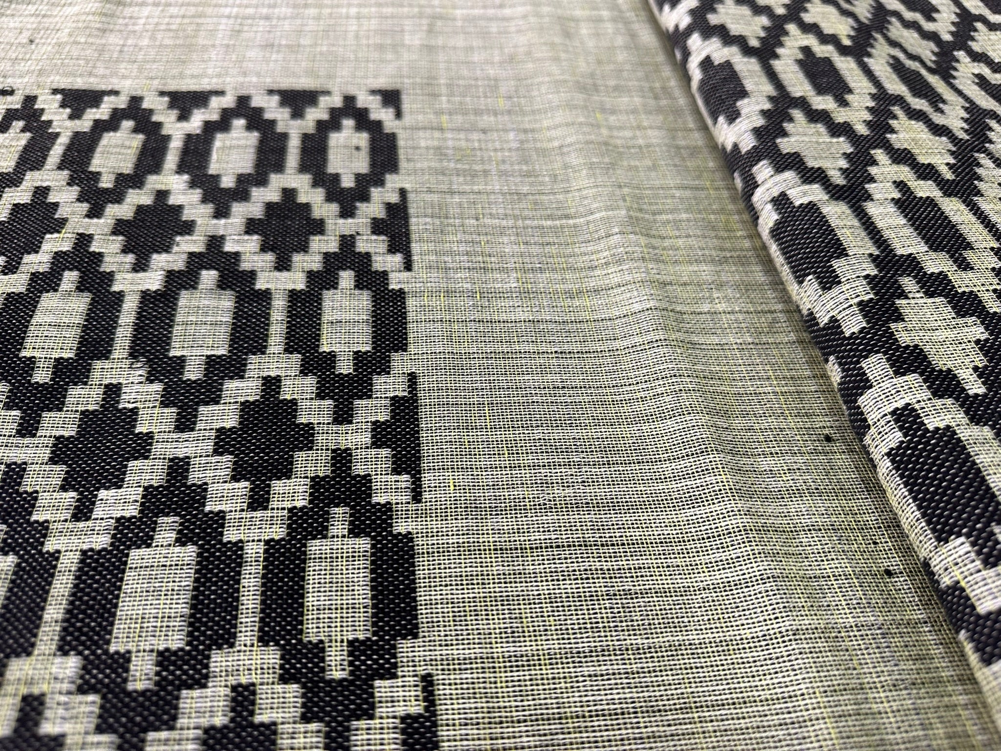 Black&Olive Cotton BedSpread