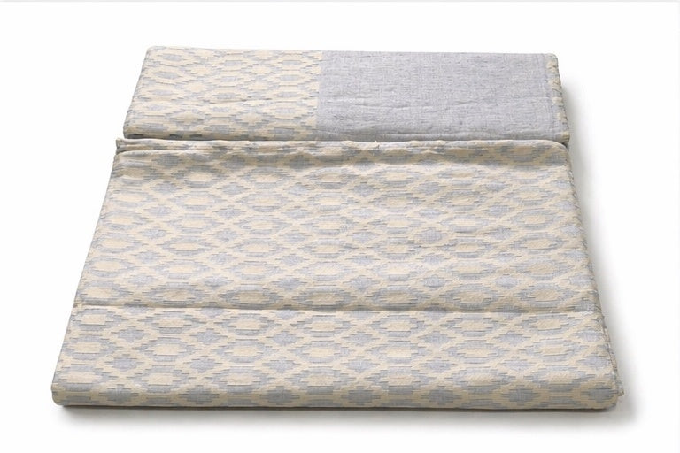 Cool Blue Handwoven Bed Cover