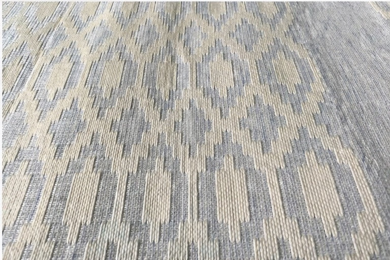 Cool Blue Handwoven Bed Cover