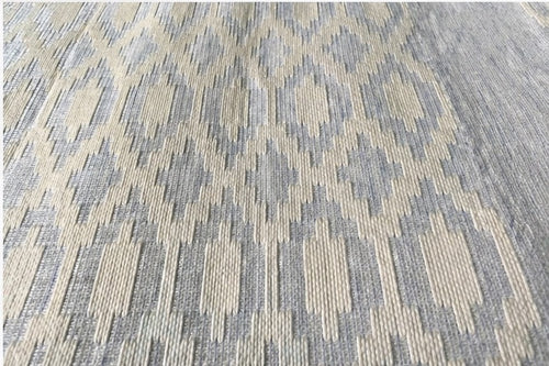 Cool Blue Handwoven Bed Cover