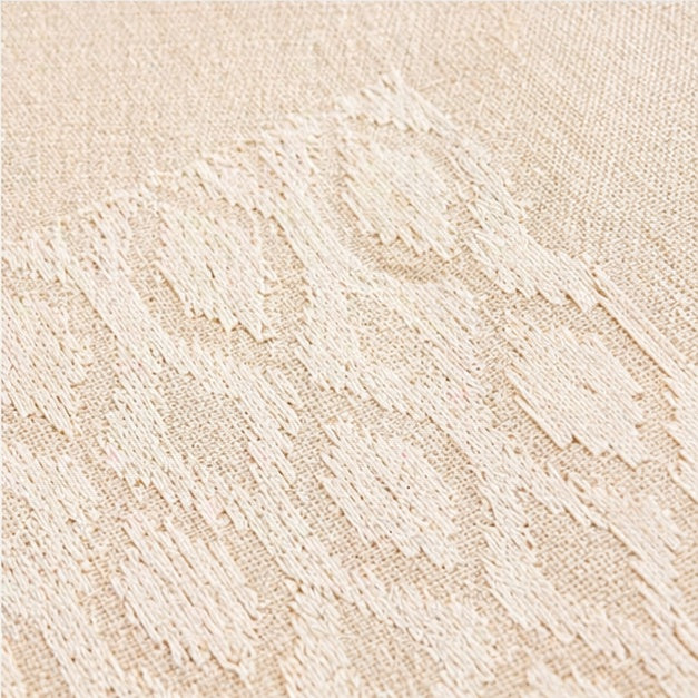 Creamy Handwoven Cotton Bed Cover